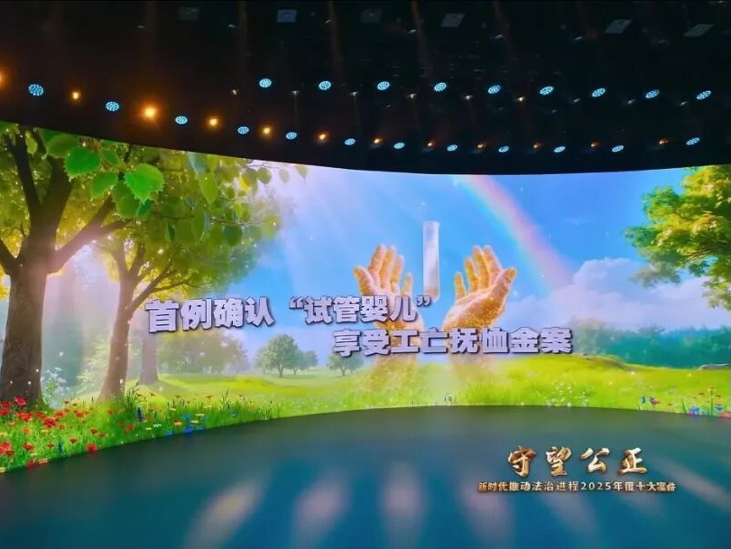 重磅！首例确认“试管婴儿”享受工亡抚恤金案入选“新时代推...